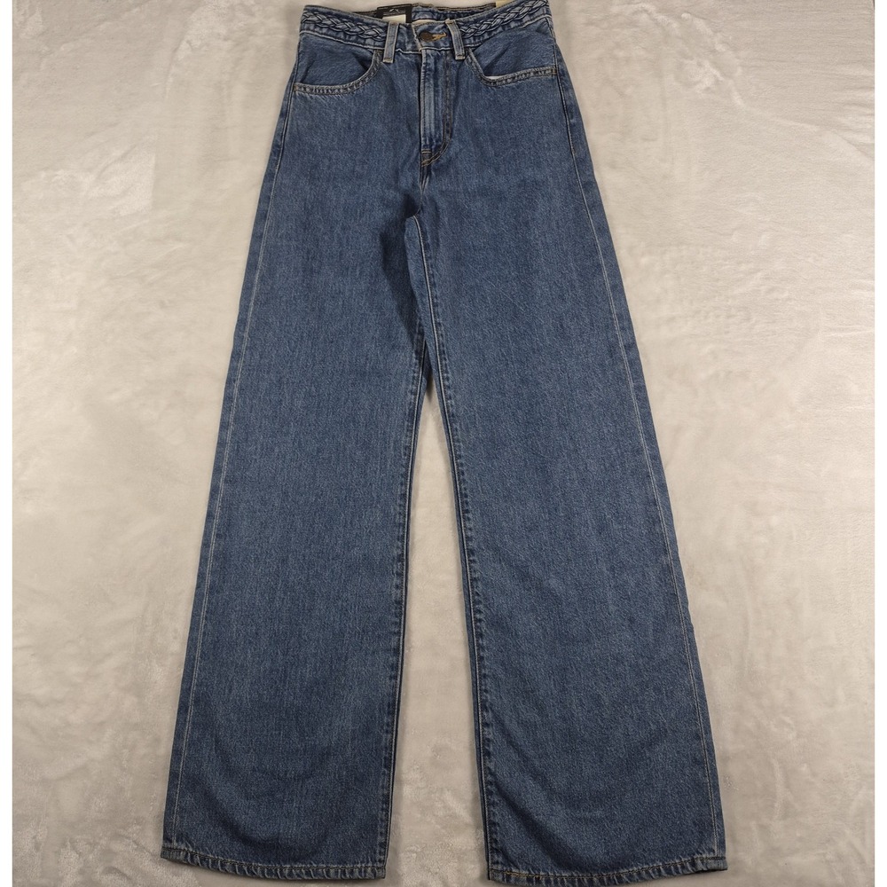 Levi's Ribcage Wide Leg Jeans Women's 25x32 Blue Denim High Rise Slim Casual NWT